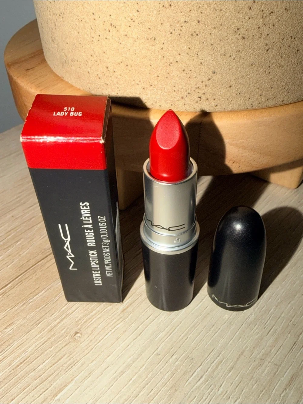 MAC Cosmetics Lady Bug Lipstick - Vibrant Red FULL SIZE